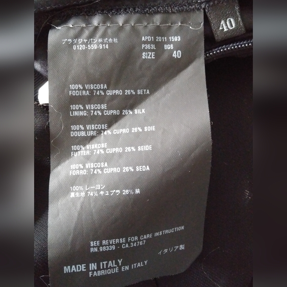 Prada of  Milano black cocktail dress - Picture 4 of 6